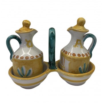 Set olio e aceto in ceramica