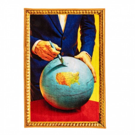 Mat Globe  cm 60.00 x 90.00 Toiletpaper