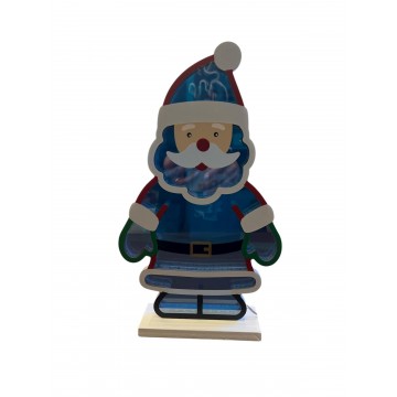 Babbo natale h 28 cm led...