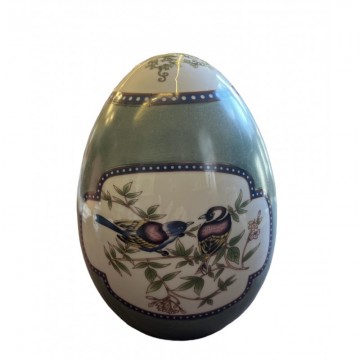 Uovo Floreale con Uccellini...