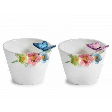 Vaso in ceramica con fiori...