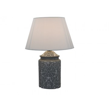 Lampada grigio con decoro...