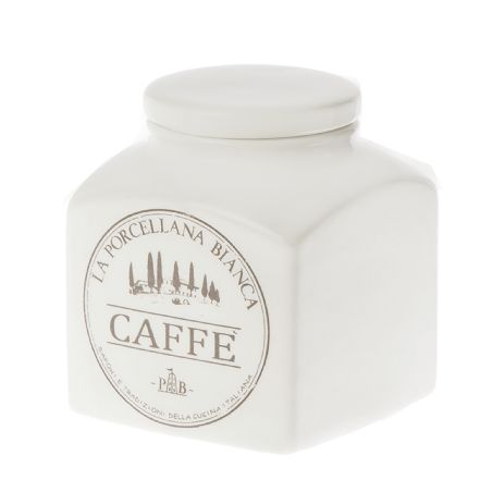 LA PORCELLANA BIANCA CONSERVA BARATTOLO CERAM. LT. 1.1 L CAFFE'