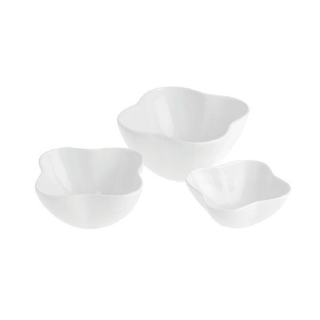 LA PORCELLANA BIANCA CONVIVIO SET 3 CIOTOLINE PETALI 