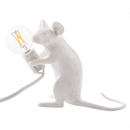 Lampada da tavolo MOUSE LAMP MAC (Bianca - Resina) Seletti